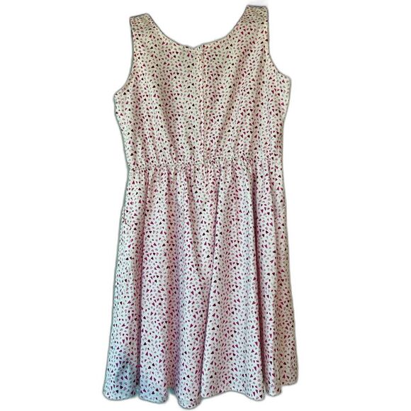 Modcloth Fit & Flare A-line Pink Hearts Retro Babydoll Dress - Picture 4 of 4